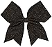 Glitter Performance Hair Bow Glitter Black
