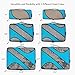 BAGAIL 6 Set Packing Cubes,Travel Luggage Packing Organizers(6Set Blue)