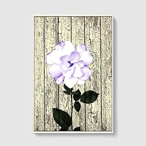 Framed Canvas Home Artwork Decoration Vintage Wood Canvas Wall Art for Living Room, Bedroom - 16x24 inches