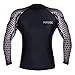 Hawk MMA & NJJ Rash Guard Crossfit Compression Base Layer Shirt Jiu Jitsu Top Men Steel Arms look - Sports Compression Top - Skin Armour