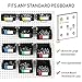Magicfly 12 Pack Black Pegboard Bins, Pegboard Storage Bins with 3 Sizes, Pegboard Organizer Hooks Fit Any Tool, Parts and Craft Organizer, Pegboard Accessories