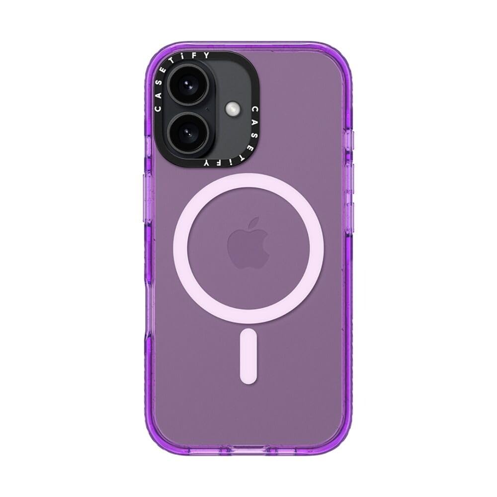CASETiFY Impact iPhone 16 Case [Slim / 8.2 ft. 4X Military Grade Drop Protection/Compatible with Magsafe] - Purple