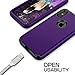 Compatible with iPhone X Case, iPhone Xs Case,SKYLMW [Heavy Duty] Three Layers Hybrid Rugged Shockproof Armor High Impact Defender Case Cover for Apple iPhone X 2017/XS 2018, Purple Black
