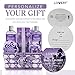 Bath and Body Gift Basket For Women and Men, Honey Lavender Home Spa Set with Essential Oil Diffuser, Soap Flowers, Bath Salts, Bubble Bath & More - 13 Piece Set, Presents for Mom