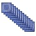 Alotpower Cotton Headbands Handkerchiefs Bandanas 12 pack,Blue