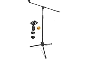 5 Core Tripod Mic Stand Floor Adjustable 18 to 72 Inches Sturdy Boom Arm Holder Microphone Stands Pedestal Para Microfono for Singing MS 080