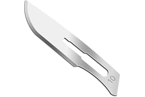 Disposable Surgical Scalpel Blades Sterile Size 10 High Grade Carbon Steel 2.1% 10xx Individually Foil Wrapped by P&P Medical Surgical (100)