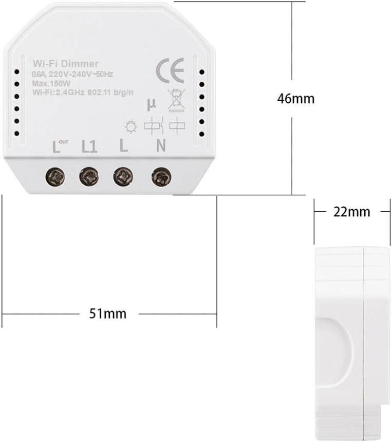 WiFi Dimmer 150W 220V-240V Home Voice Automatic Wireless Switch LED Light Electronic Timer DIY Controller Smart Multifunction Module Remote Control - Image 4