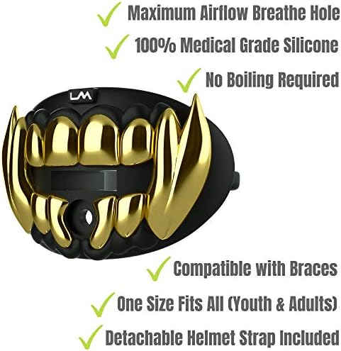 Protetor Bucal Loudmouth Beast - Futebol Americano Cromado 3D Para Adultos E Jovens