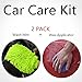 HelloAuto Waterproof Car Wash Mitt and Wax Applicator Kit-2 Pack