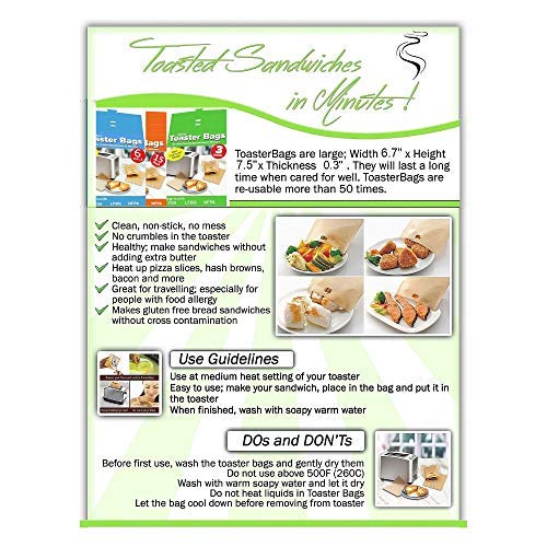 5 ekSel+Stick+Reusable+Toaster+Bags