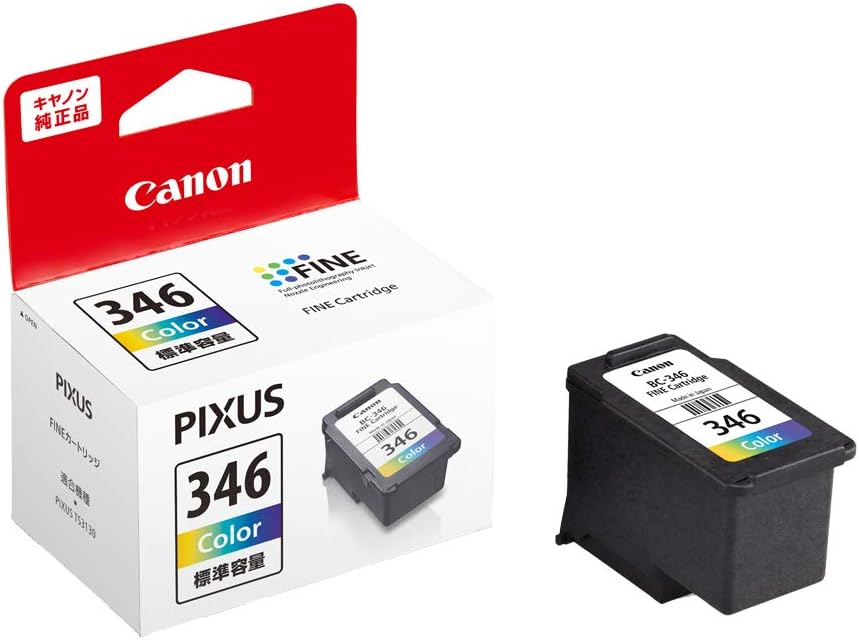 Amazon Canon 純正 インク カートリッジ 346 3色カラー 346 キヤノン パソコン 周辺機器 通販