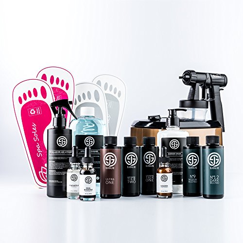 Allure Professional Spray Tanning Machine System with Sjolie Natural Airbrush Tan Solution and Elite Sunless Kit - Thumbnail 6