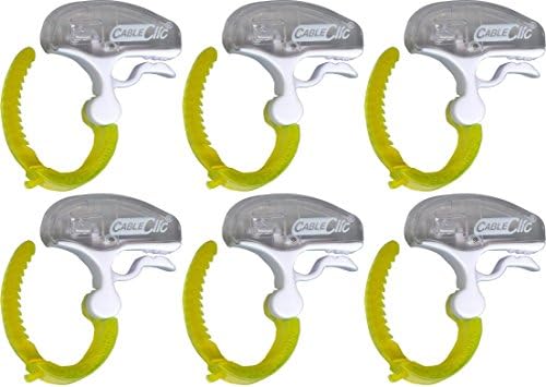 Cable Clic Micro (Pack of 6) (Yellow)