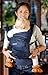 Mo+m Ergonomic Baby Carrier (Navy Blue) - Soft Structured Sling w/ Mesh Cooling Vent, Hood & Pockets
