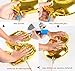 Fecedy Cute Gold Alphabet Letters foil Balloons Happy Birthday Party Decoration Supplies