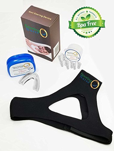 image for Snoring Nurse Anti-Snoring Devices – 3 in 1, with Chin-Strap, Mouthp