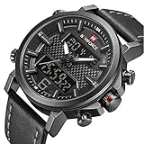 Men Dual Display Watches Analog Digital Casual Sport Luxury Chronograph Waterproof Wristwatch