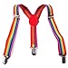 HDE Toddlers Suspenders Solid Color Adjustable Elastic Y Back with Metal Clips
