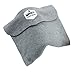 Shoulder Sleeper mieres Airplane, Firm Neck Support, Lightweight, Ergonomic Design Fleece Pillow Travel Kit with Sleep Mask and Luggage Tag, Teen Adult Gray002