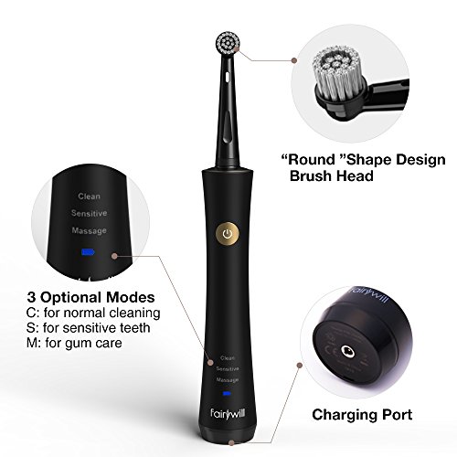 Power Electric Toothbrush Rechargeable for Adults with Timer Care Your