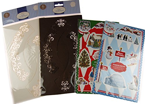 Click Here to See More Images Christmas 4 Piece Cup Cake Decoration Toppers And Wraps