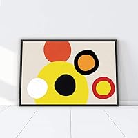 Framed Canvas Wall Art Colorful Geometric Canvas Prints Home Artwork Decoration for Living Room,Bedroom - 16x24 inches