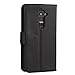LG G2 Case, Abacus24-7 LG G2 Wallet Case [Book Fold] Leather LG G2 Cover [Flip Cover] with Foldable Stand, Pocket for ID, Credit Cards Slots and Clear Screen Protector - Black Flip Case for LG G2