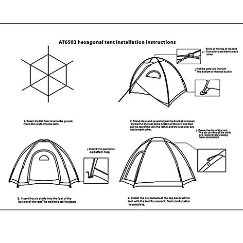 Anshinto Tent for Camping 3-4 Person, Outdoor Lightweight Backpacking Dome Tent for Ultralight 3-Season Camping and Expeditions with Easy Setup US Stock (Blue)