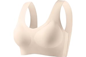 Jelly Bras for Women Full Coveage Wireless Smoothing Minimizer Everyday Bra Lifting Up No Underwire Wide Straps Bralettes
