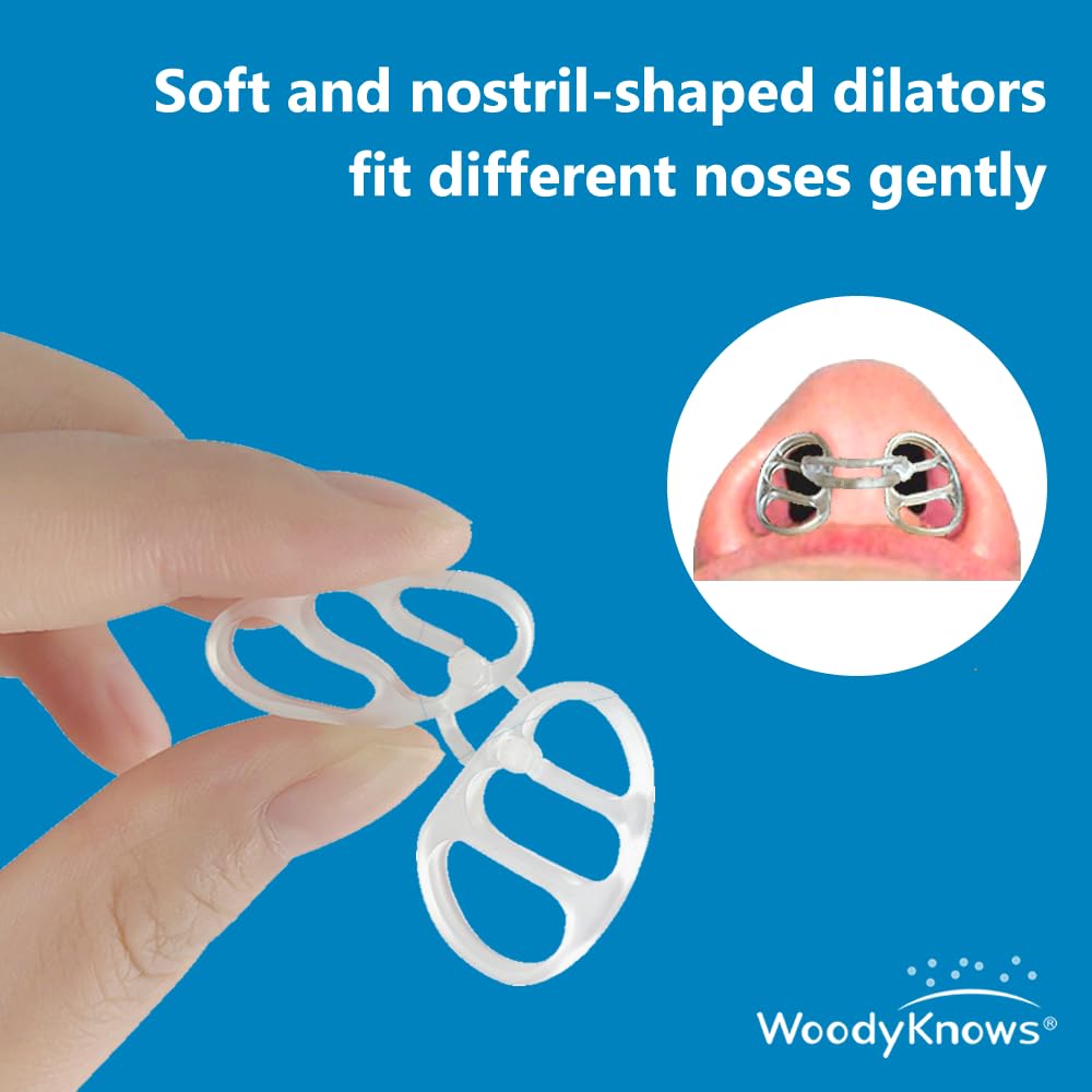 WoodyKnows Super-Support Nasal Dilator, Improves Sleep and Sports Airflow, Nasal Congestion and Nose-Related snoring aid (Trial XS/S/M/L)