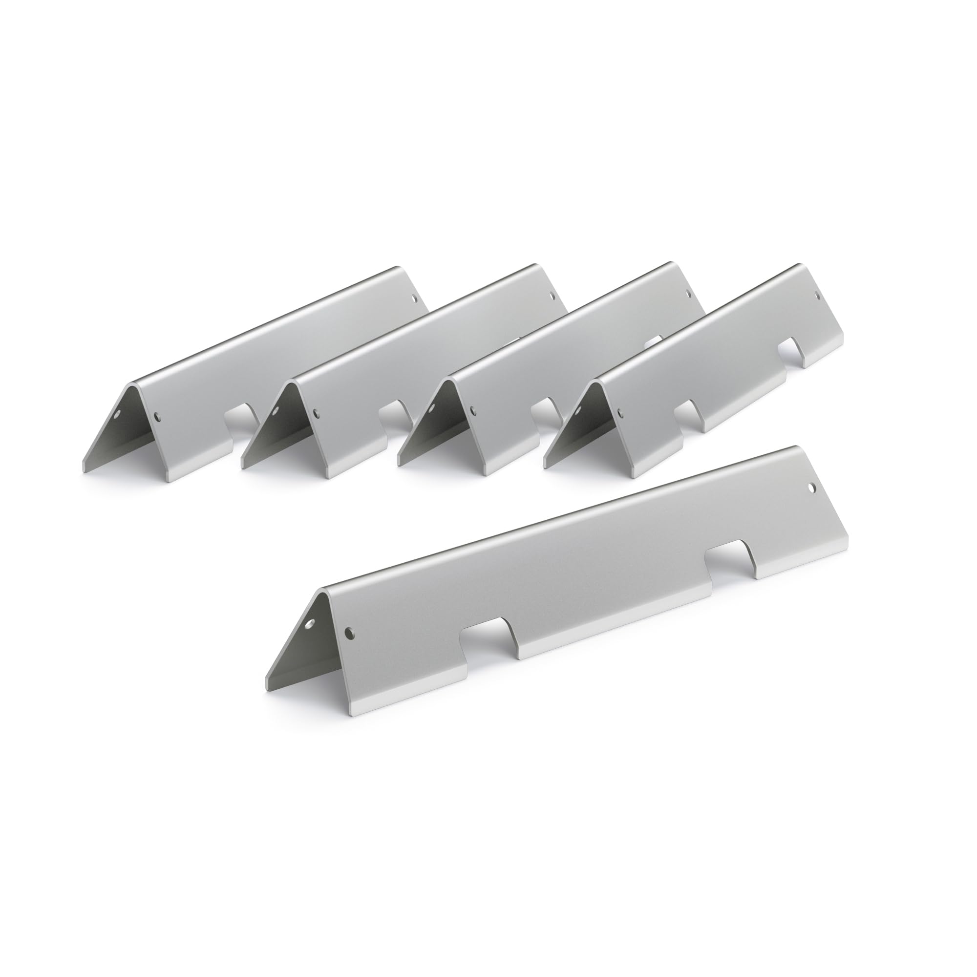 Photo 1 of 67046 7636 Flavorizer Bars 15.3” Replacement for Weber Spirit II E-310 310 300 Grill Parts, Spirit E/S-310 320 330 Parts, 16 GA Stainless Steel Flavor Bars, Weber Spirit GS4 Flame Guards 5 Pack