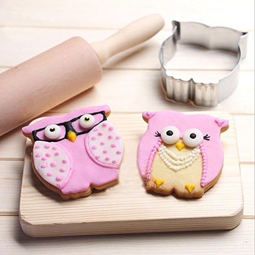 ZJWEI Animal Series Biscuit Cutters Celebrate Christmas Birthday Party Wedding Holidays (Owl -1)