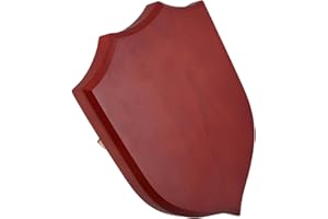 JECOMPRIS Wooden Shield Honor Medal Plaque Solid Wood Craft Ornament for Retirement Tribute Desktop Decoration