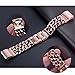 bayite Chain Links Bands for Fitbit Charge 2 Stainless Steel Replacement Metal Bracelet Small Rose Gold