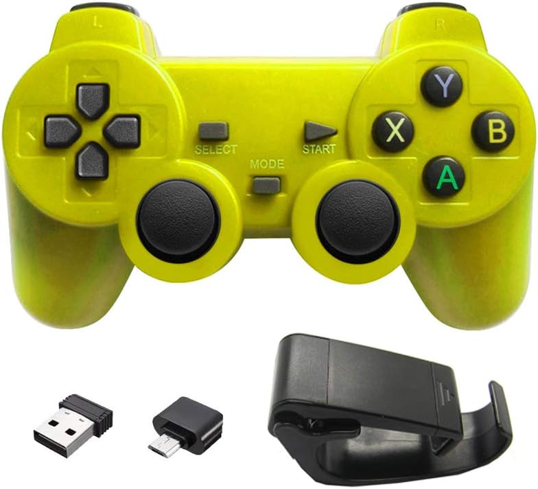 TYESHA Wireless Gamepad, Universal Smartphone Computer Game Controller With Stand For Android/Type-C Phone/PC/PS3/TV Box Joystick