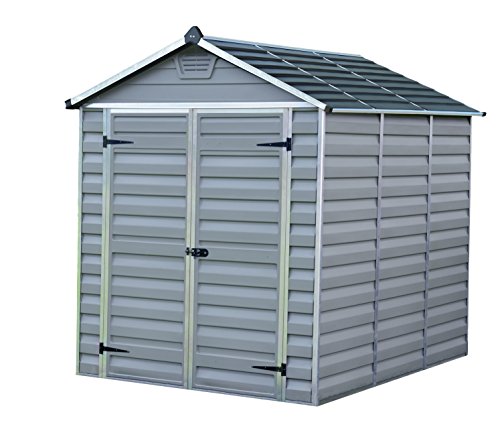 Palram Skylight Gerätehäuser, Grau, 230,5x185,5x217 cm – Bild 3