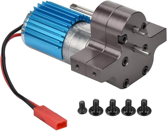 Caja de engranajes del coche RC,cambio de velocidad del metal Caja de cambios RC Cambio