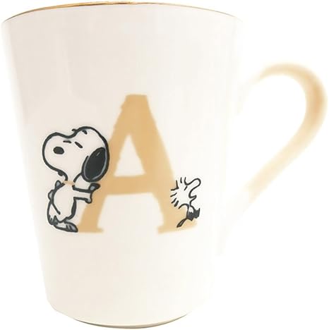 Amazon Co Jp スヌーピー イニシャルマグカップａ Peanuts ボックス入 箱入 プレゼント グッズ 食器 雑貨 ホーム キッチン