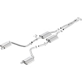 BORLA 140686 Cat-Back Perf. Exhaust System for 2015-2023 Dodge Charger V6 &amp; Chrysler 300 V6 T-304 Stainless Steel ATAK Sound Dual Split Rear Exit Single 2.25" Exit Each Side Reuse O.E. Tips