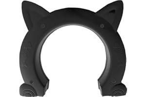 Fhiny Cat Door Interior Door, Back Friendly Kitten Doors Without Flap for Wall Durable and Easy to Install Adds Privacy Pet Door Up to 30 Lb Cute Pass Hole Corridor for Cats Doggies