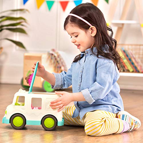 Wonder Wheels by Battat – Ice Cream Truck – Colorful Toy Truck with Detailed Interior for Kids Age 1 & Up – 100% Recyclable