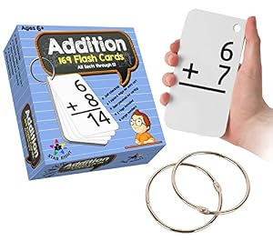 Image of Star Right Education Addition Flash Cards, 0-12 (All Facts, 169 Cards) With 2 Rings