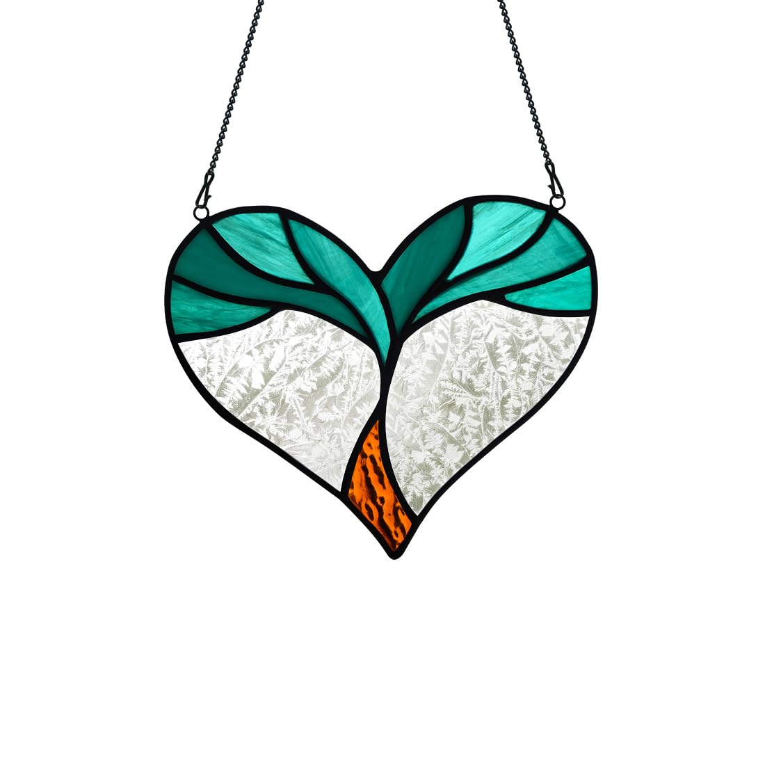 Photo 1 of BOXCASA Tree of Life Stained Glass Window Hanging, Handcrafted Heart Stained Glass Suncatcher for Window Hanging,Tree of Life Gifts for Women,Mon,Christmas,Mother's Day