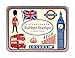 Cavallini Papers Co. 10 Vintage London Assorted Wooden Rubber Stamps Packaged in a Tin