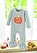Mud Pie Baby Girl Holiday One Piece Playwear Set Long Sleeve, Pumpkin, 0-6 Months