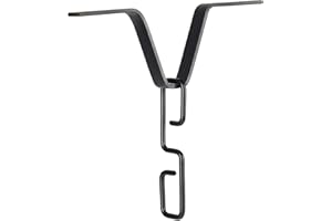 Leefasy Rain Chain Gutters Adapter Clip V Shaped Hook Hanger System Accessories, Sturdy, Rustproof, Rain Chain V Hook, Black