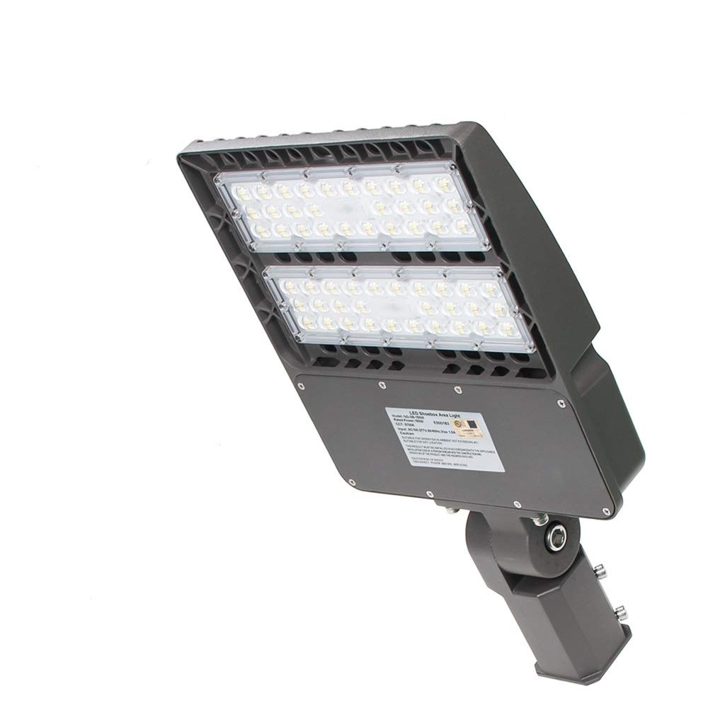 NGTlight 150W LED Shoebox Pole Light Repalce 400W Metal Halide 5700K