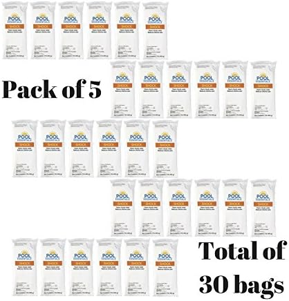 Pool Essentials Shock 6 X 1 Lb Pack Of 5 Total Of 30 Bags Amazon Co Uk Garden Outdoors