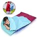 Abco Tech Kids or Children's Junior Sleeping Bags - Polyester Ultralight Sleeping Bag for Camping & Hiking - Withstands Extreme Temp. of 32-60&deg;F - Includes Backpack for Storage & Carrying